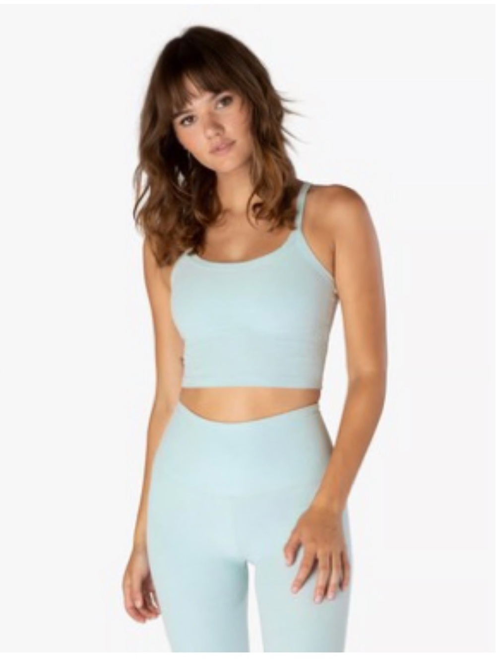 Beyond yoga racer tank! M powder baby blue